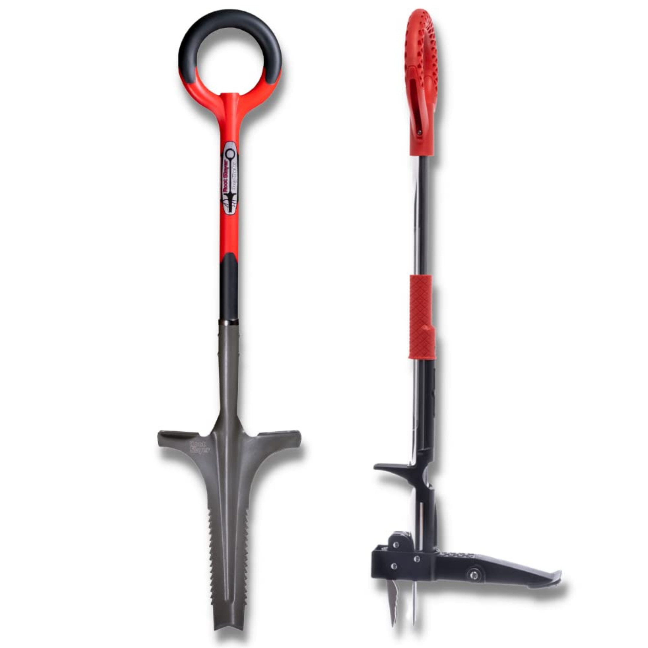 Root Slayer® Unkrautstecher Radius Garden Weeder & Tiefenwurzeler, (Spar Set, 2-tlg), Unkrautentferner mit Stiel und Unkrautvernichter Wurzelspaten