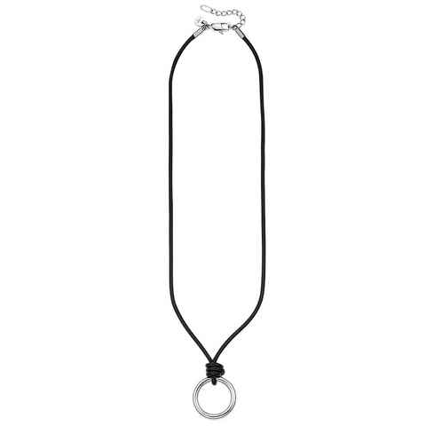 KangaROOS Charm-Kette Schmuck Geschenk, Halskette Lederband mit Einhänger für Charms