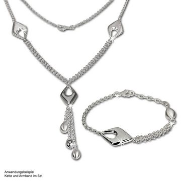 SilberDream Silberarmband SilberDream Armschmuck 18,5cm silber (Armband), Damen Armband (Drop) ca. 18,5cm, 925 Sterling Silber, Farbe: silber