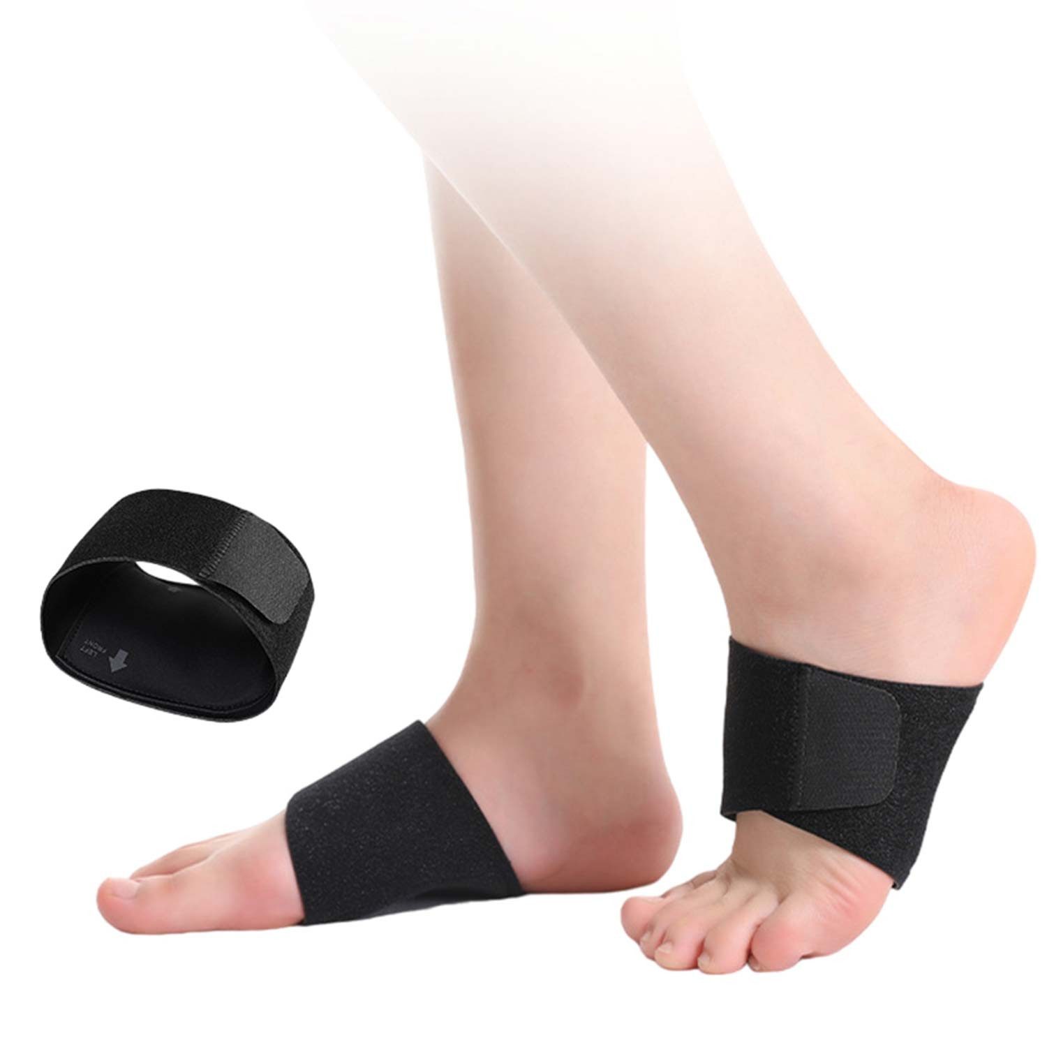 Fußbandage 2er-Pack Fußgewölbebandage Plattfuß Fußgewölbes Entlastung