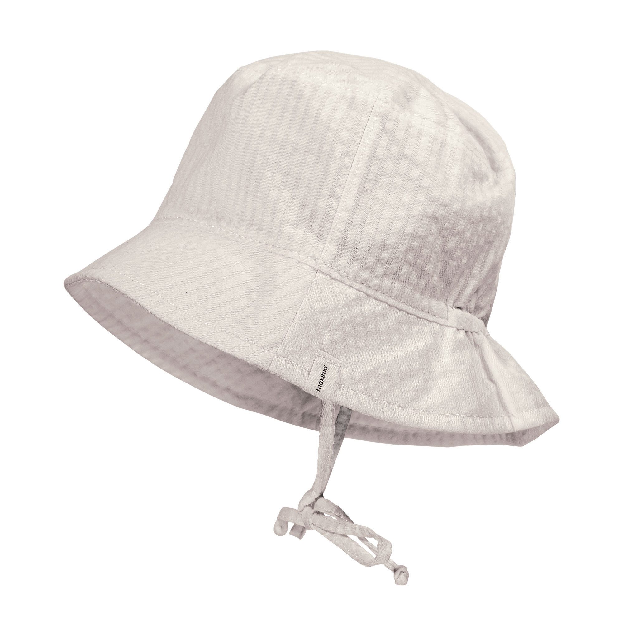 MAXIMO Fischerhut BABY-Hut, Seersucker, Streifen doppelt, Bindeband, UV (1-St) Seersucker