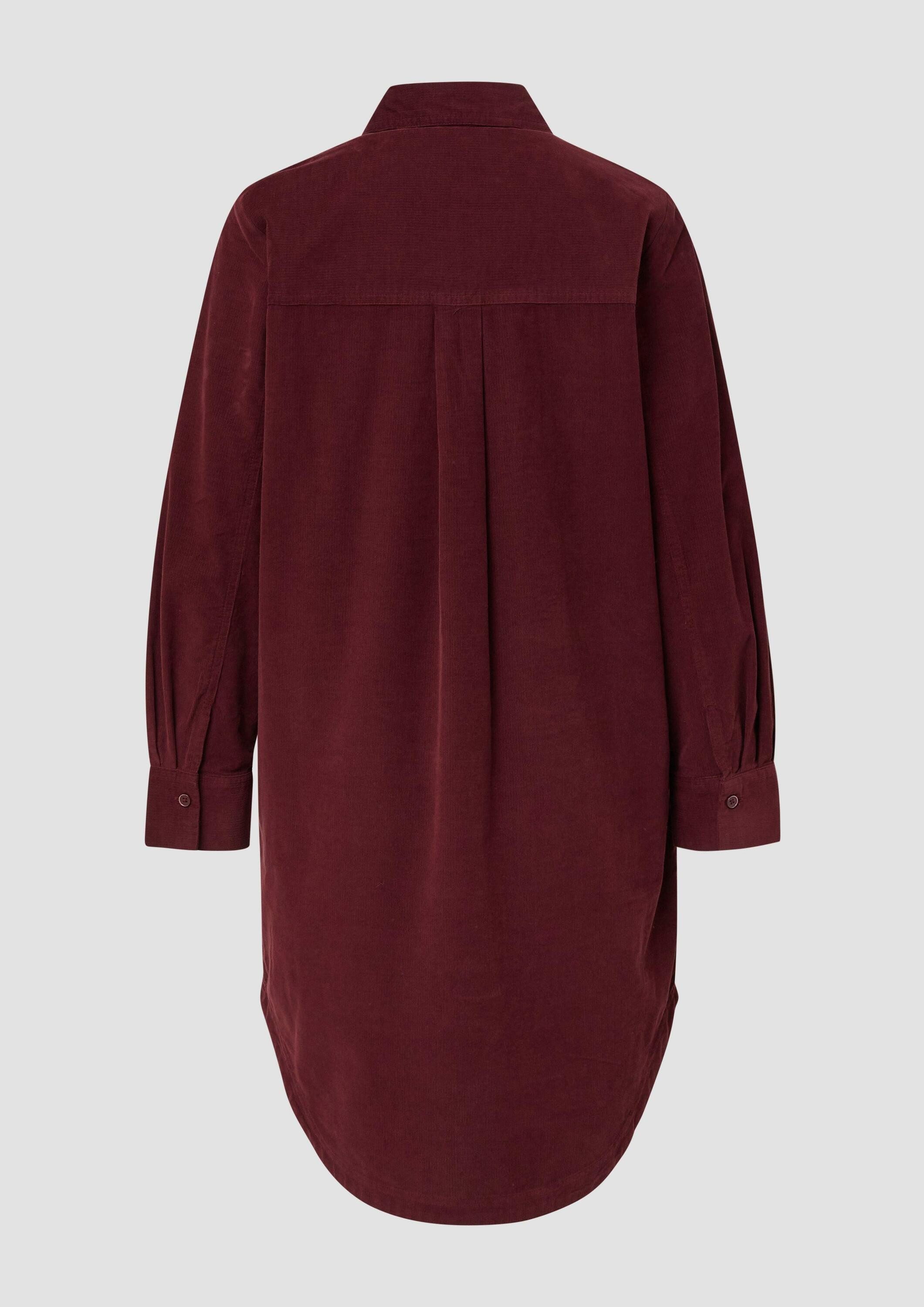 s.Oliver Minikleid Kleid Feincord-Kleid im Relaxed Fit mit Eingrifftaschen günstig online kaufen