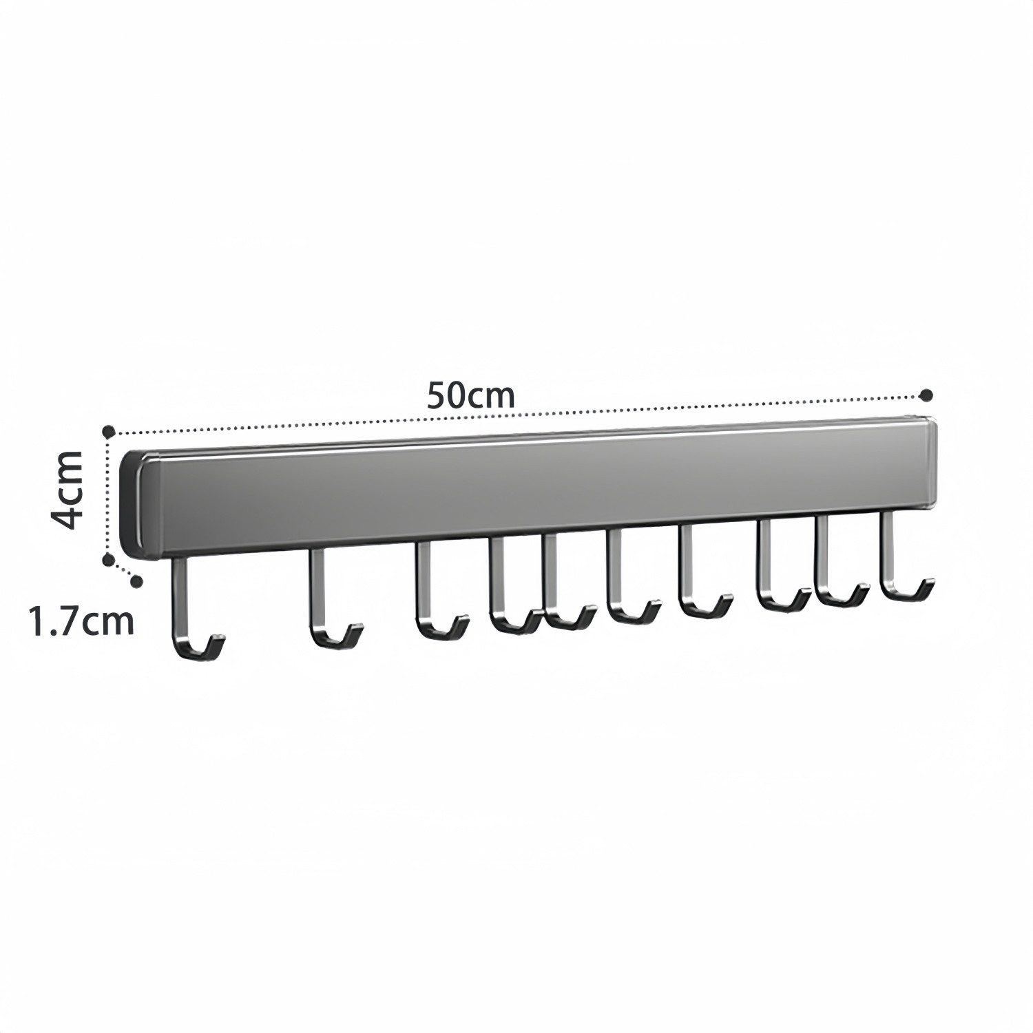 Rhein Beleuchtung Küchenregal 30/40/50cm Hakenleiste küche günstig online kaufen