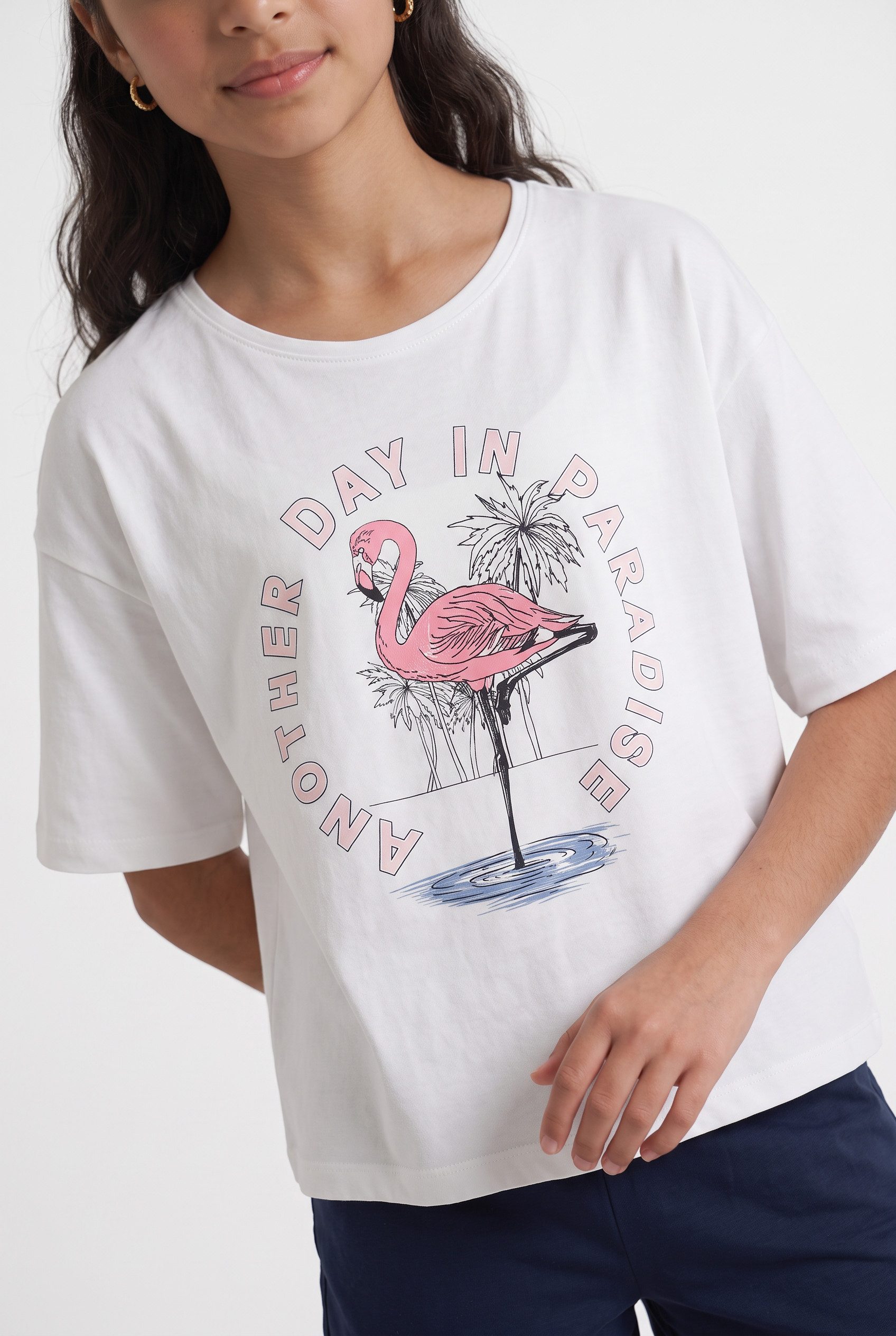 Name It T-Shirt NKFVEEN SS RLX TOP Baumwolle, locker geschnitten – Bild 2 von 5
