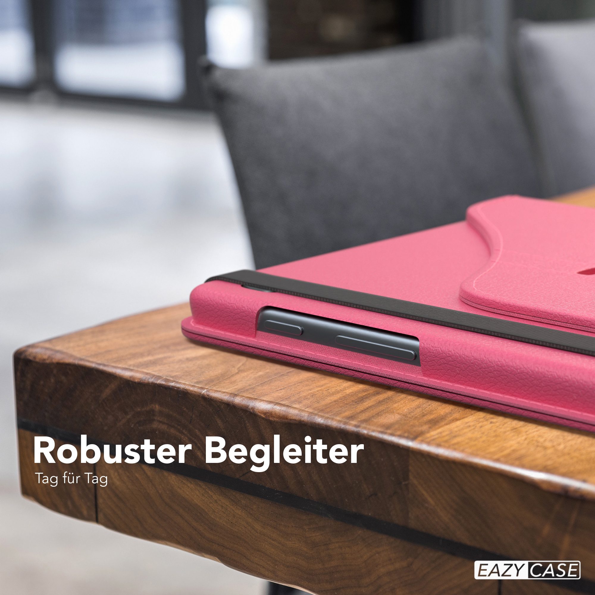 EAZY CASE Tablet-Hülle Rotation Case für Samsung Galaxy Tab A7 Lite 8,7 Zoll, Klapphülle zum Aufstellen Rundum Hülle Book Tablet Slim Klappcase Pink