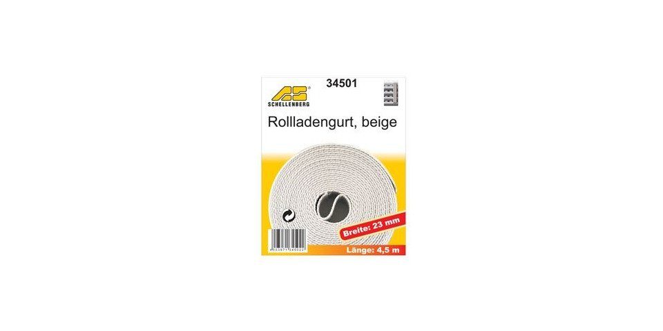 Breite Schellenberg Rollladengurt mm 23 Inhalt - beige Rollladengurt, Gewebe strapazierfähigem, aus abriebfestem SCHELLENBERG