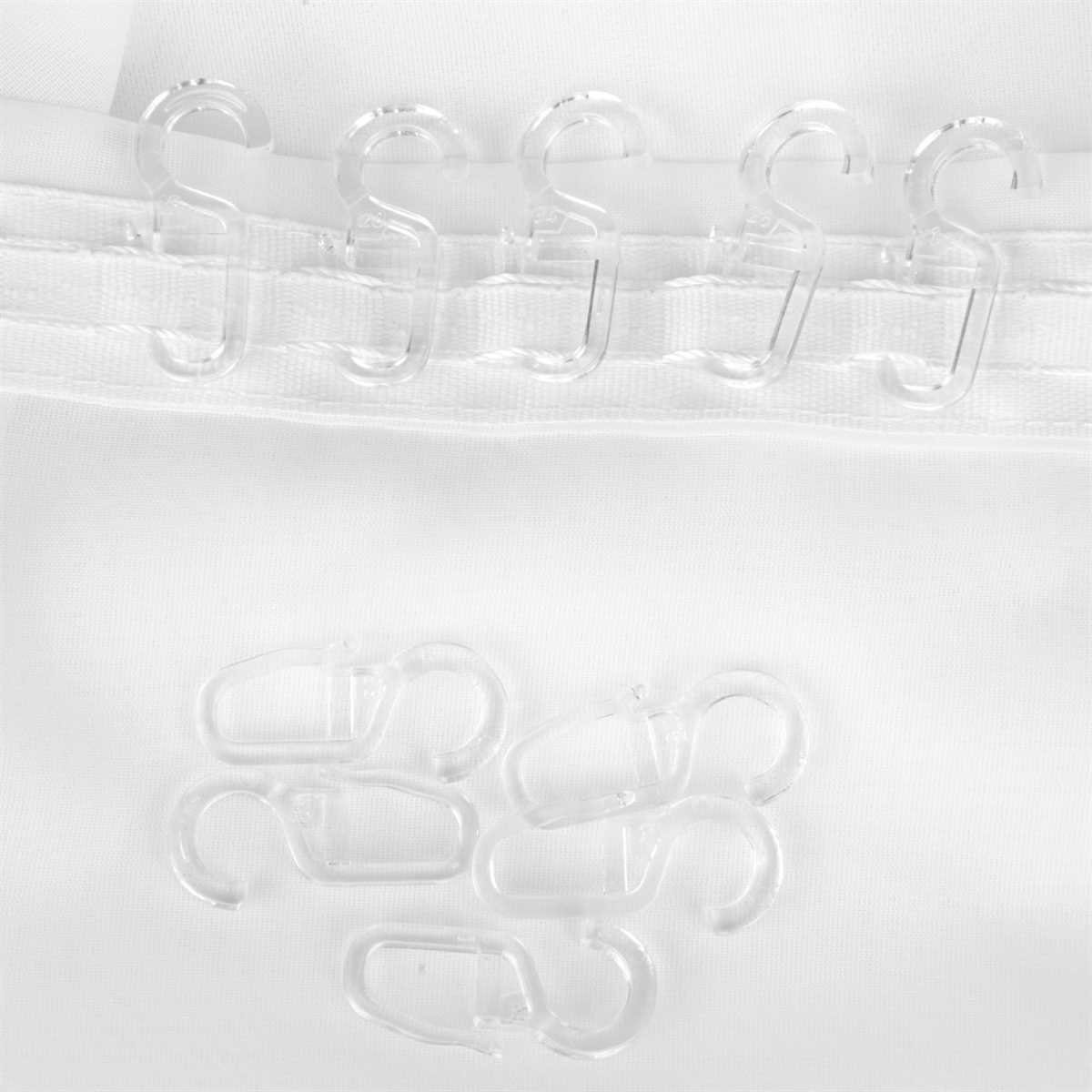 Bestlivings Gardinenstange, 1-läufig, Faltenleghaken - klar - 9mm, Gardinen günstig online kaufen