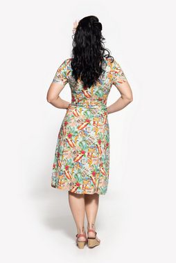 QueenKerosin Sommerkleid mit vintage Pin-Up Print