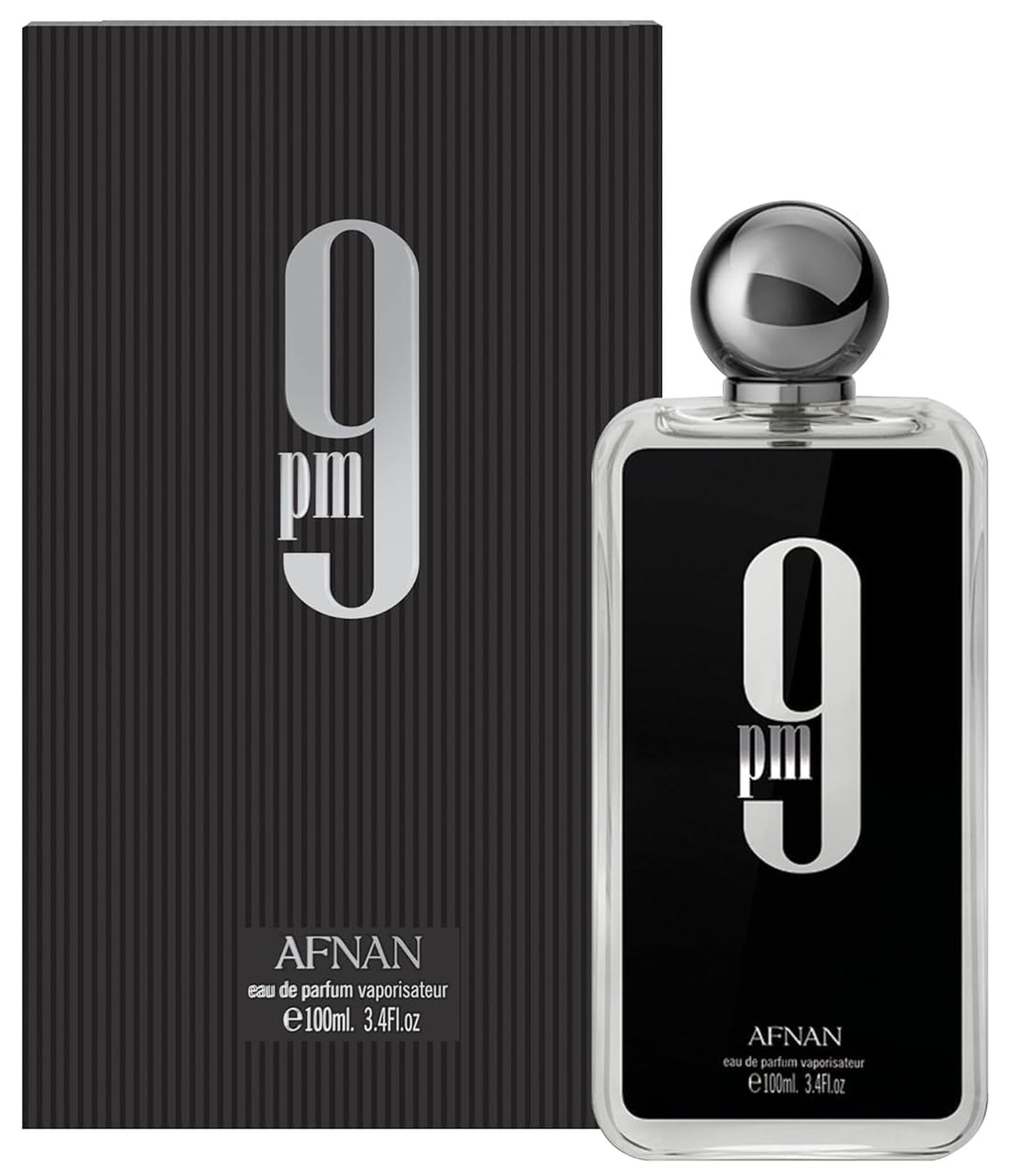 Afnan Duft-Set 9pm Eau de Parfum (EDP) Herren Spray, Süß-würziger Duft mit Apfel, Zimt und Orangenblüte