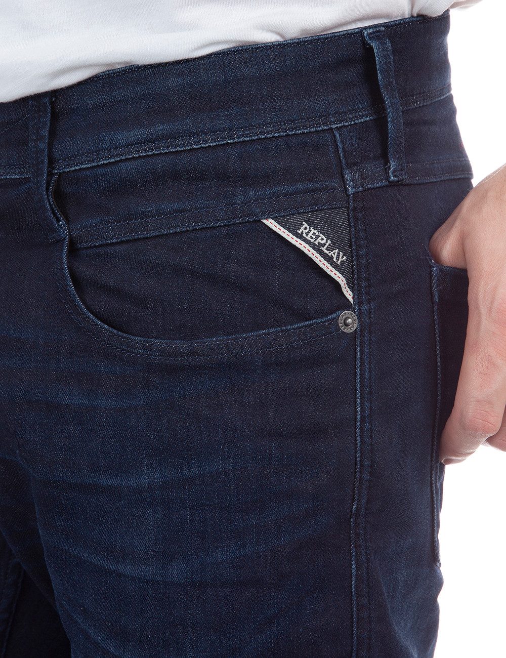 Replay Slim-fit-Jeans Anbass Superstretch elastisch – Bild 5 von 5