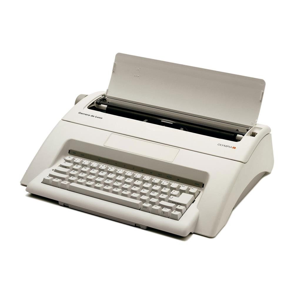 OLYMPIA OFFICE Schreibmaschine Carrera de Luxe, Elektronische  Schreibmaschine, Büro, Typenrad, weiß