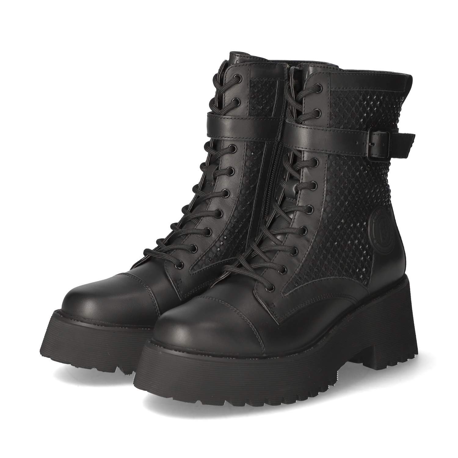 Lace up deals platform combat boots