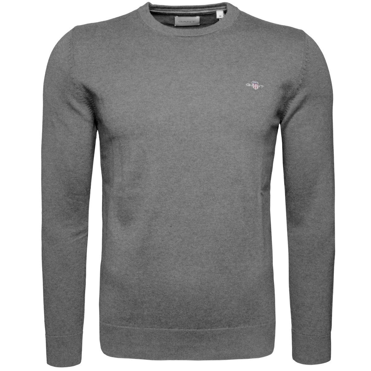 Gant Rundhalspullover Classic Cotton C-Neck Herren Hoodie, Sweatshirt, Pull günstig online kaufen