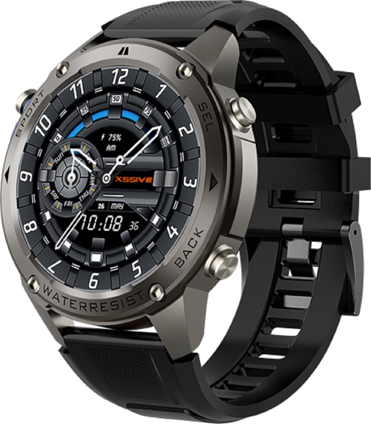 Xssive GPS Smart Watch XSS-SW11 - Schwarz Smartwatch