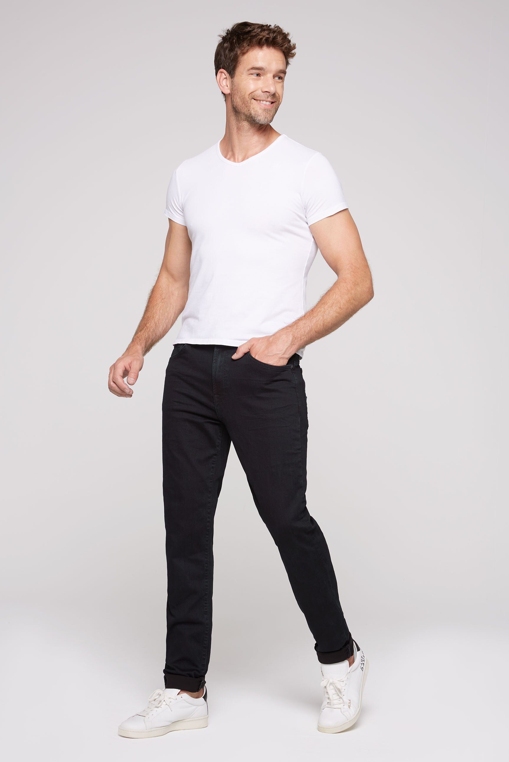 CAMP DAVID Regular-fit-Jeans mit hoher Leibhöhe