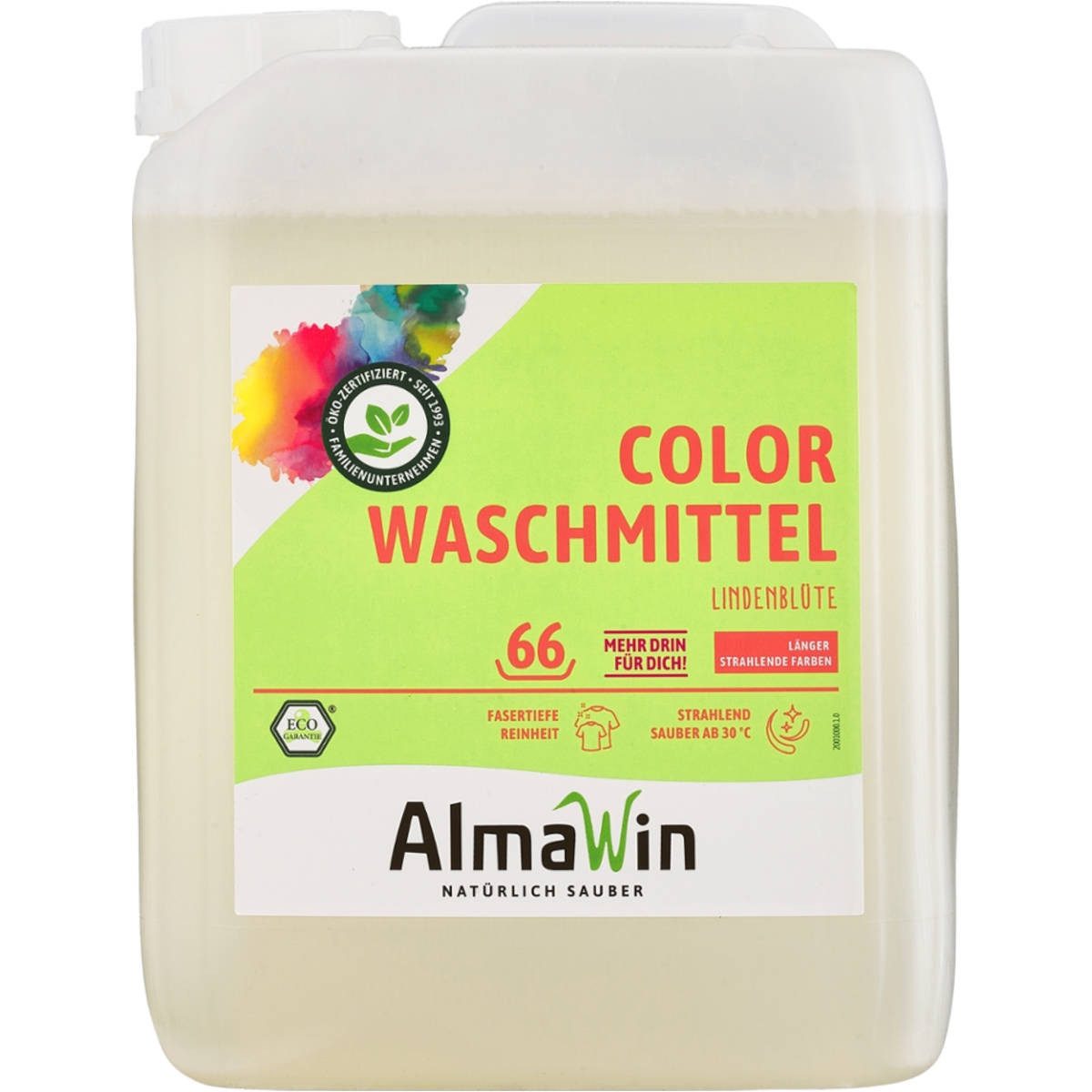 Almawin AlmaWin Color Flüssigwaschmittel Lindenblüte 5 Liter Цветное моющее средство