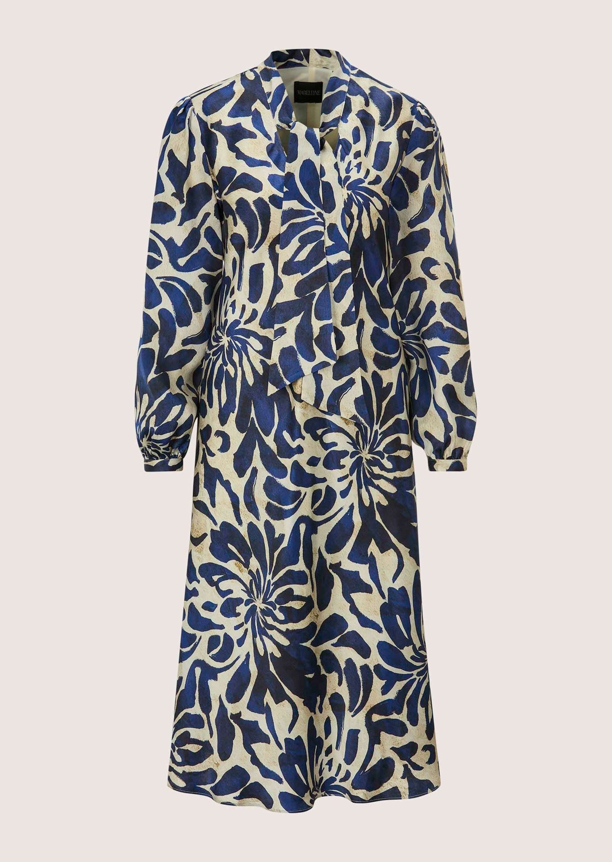 Midikleid Elegantes Viskosekleid mit Blumenmuster