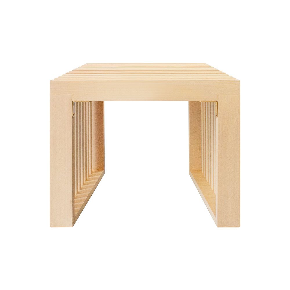 HOME DELUXE Sitzbank LORA - 50 x 40 x 42 cm, Kiefernholz, Lamellen, Flurbank, Bettbank, Garderobenbank