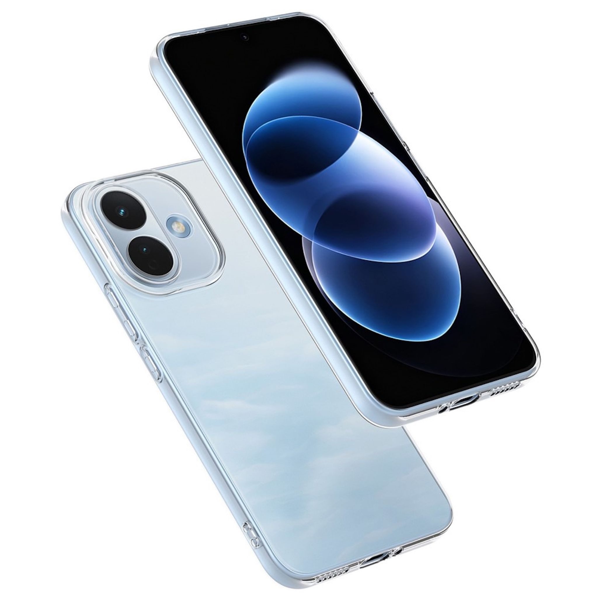 Wigento Handyhülle + Schutzglas für Xiaomi Redmi Note 17 Pro 5G Set TPU Schutz + 9H Glas 6,83 Zoll, Produktset TPU Hülle mit Hartglas – Bild 5 von 5