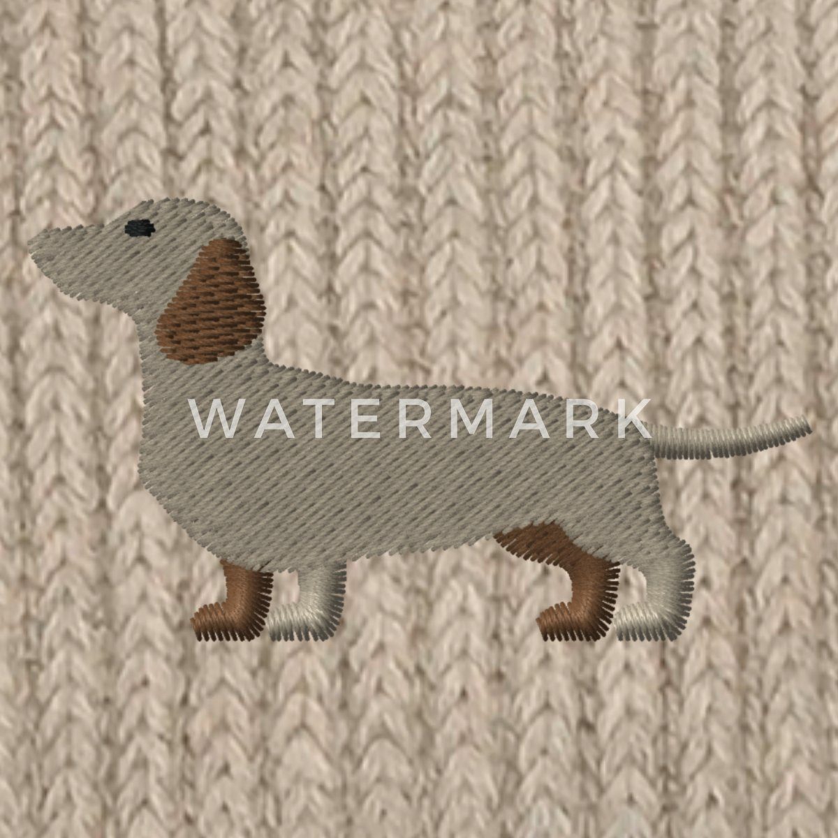 Spreadshirt Beanie Dackel Stickerei Fisherman Beanie Bio Mütze (1-St) günstig online kaufen