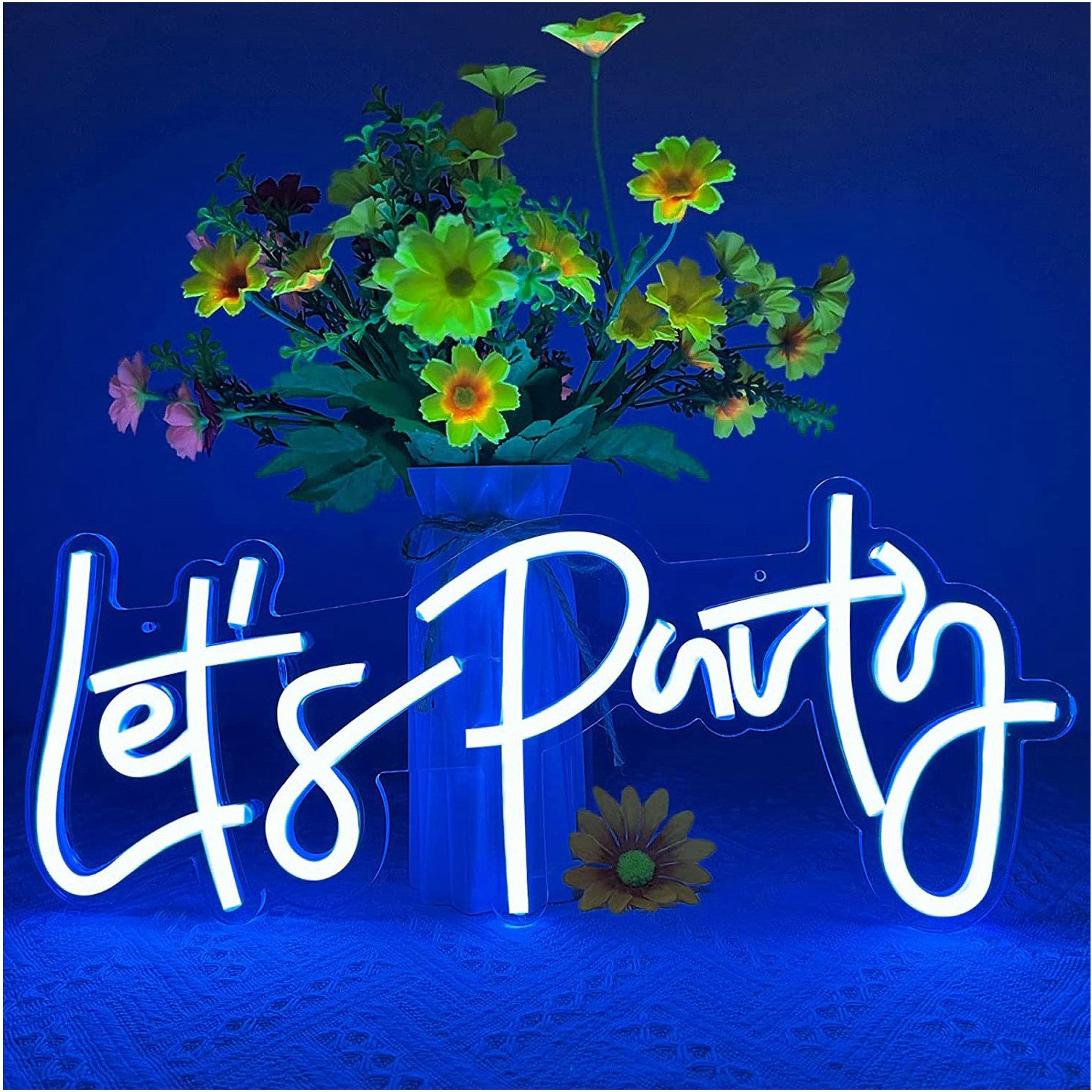 Sunicol LED Wandleuchte Let's Party Neonschild, günstig online kaufen