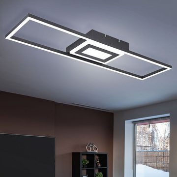 etc-shop LED Deckenleuchte, Leuchtmittel inklusive, Warmweiß, Deckenleuchte Wohnzimmerlampe LED Gestell