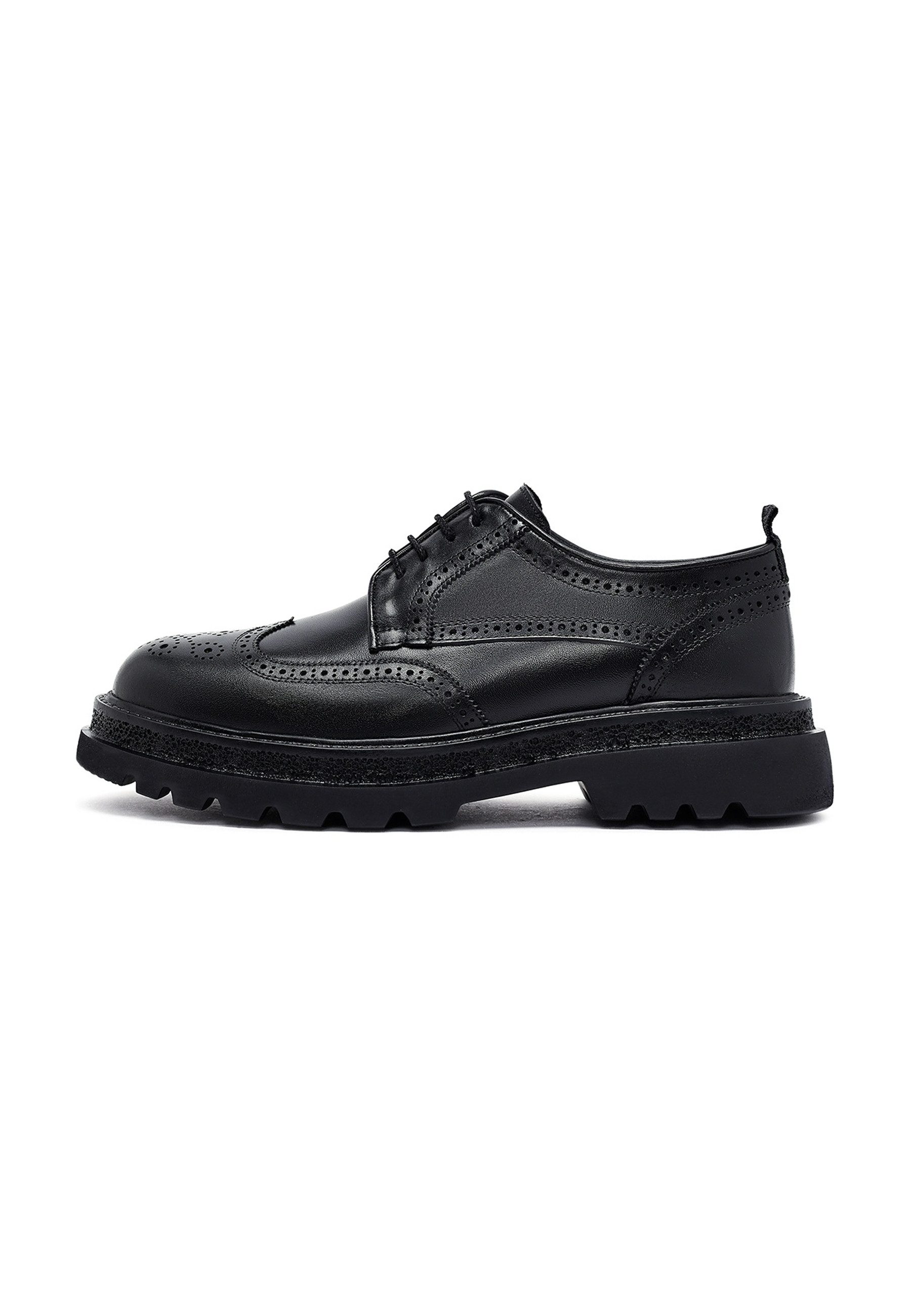 Derimod Leder Brogue Derby Schuhe Schnürschuh