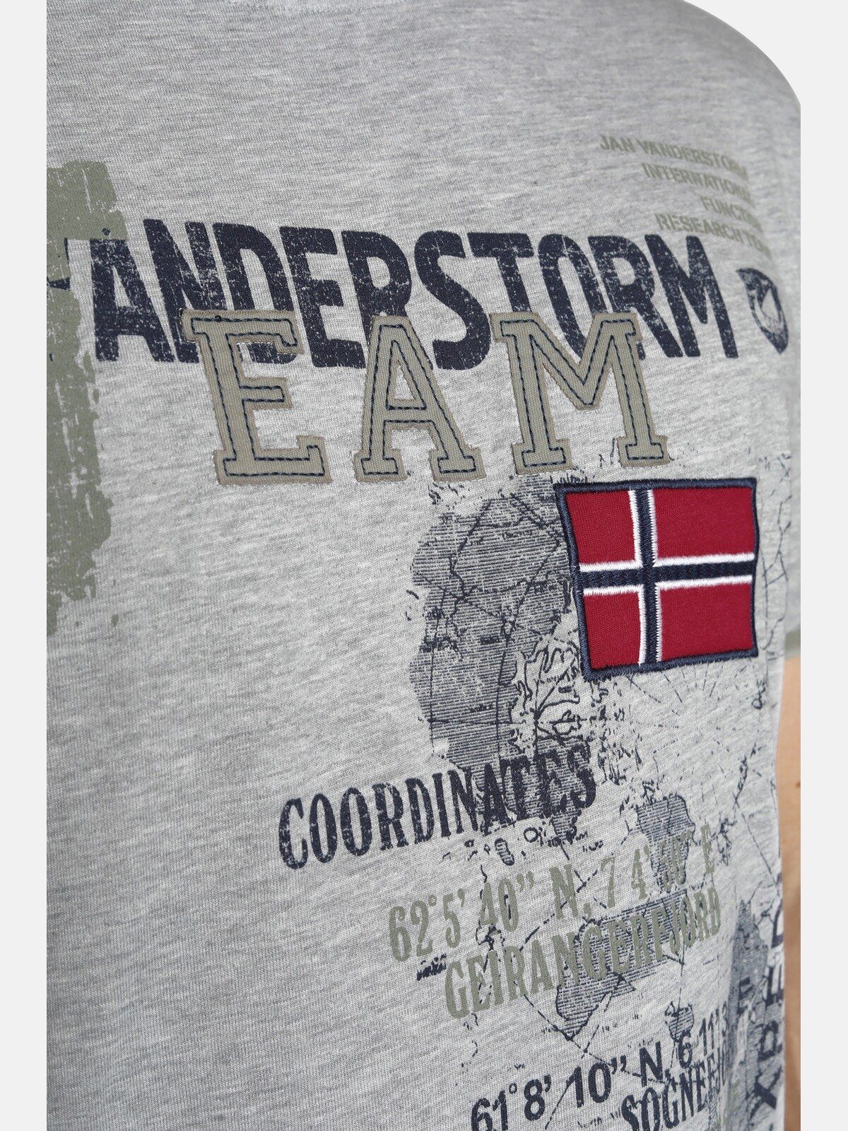 Jan Vanderstorm T-Shirt SÖLVE aus robustem Baumwolljersey – Bild 5 von 5