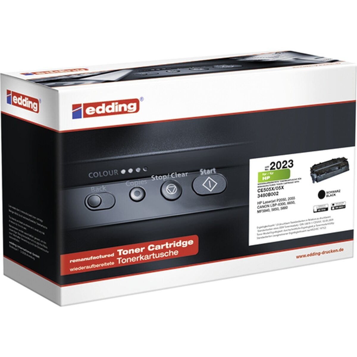 edding Tonerpatrone Toner kompatibel mit HP CE505X black