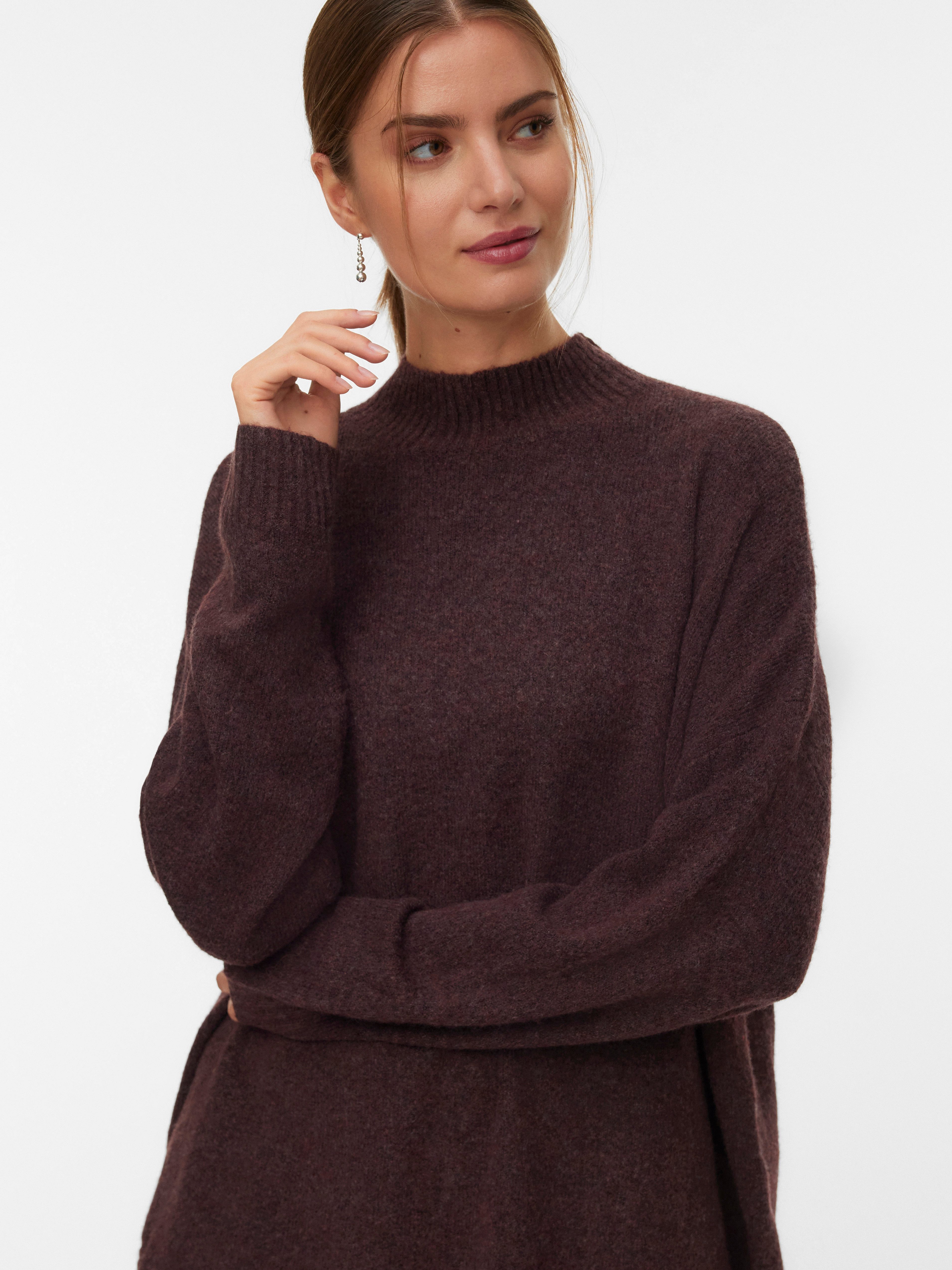 Vero Moda Strickpullover VMPLAZA LS HIGHNECK LONG PULLOVER GA BOO günstig online kaufen