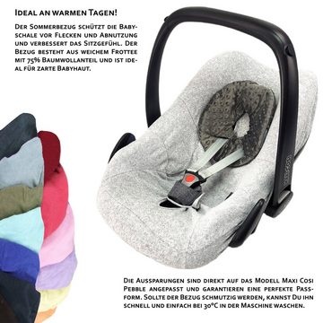 BambiniWelt by Rafael K. Babyschale Sommerbezug Bezug aus Frottee kompatibel mit Maxi Cosi Pebble +KP, ab: Geburt, bis: 14 Monate