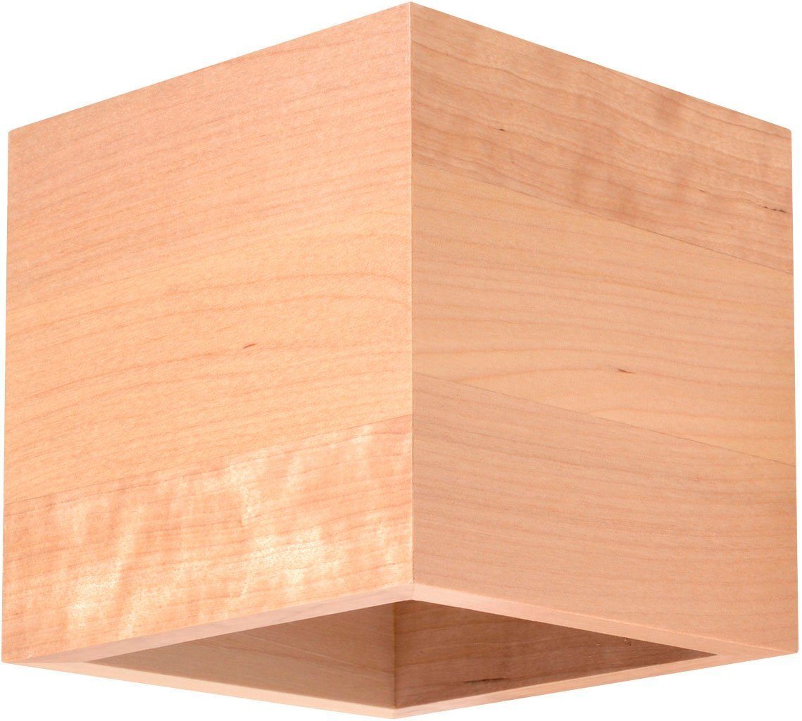 SOLLUX lighting Wandleuchte QUAD, ohne Leuchtmittel, Das Oberteil scheint