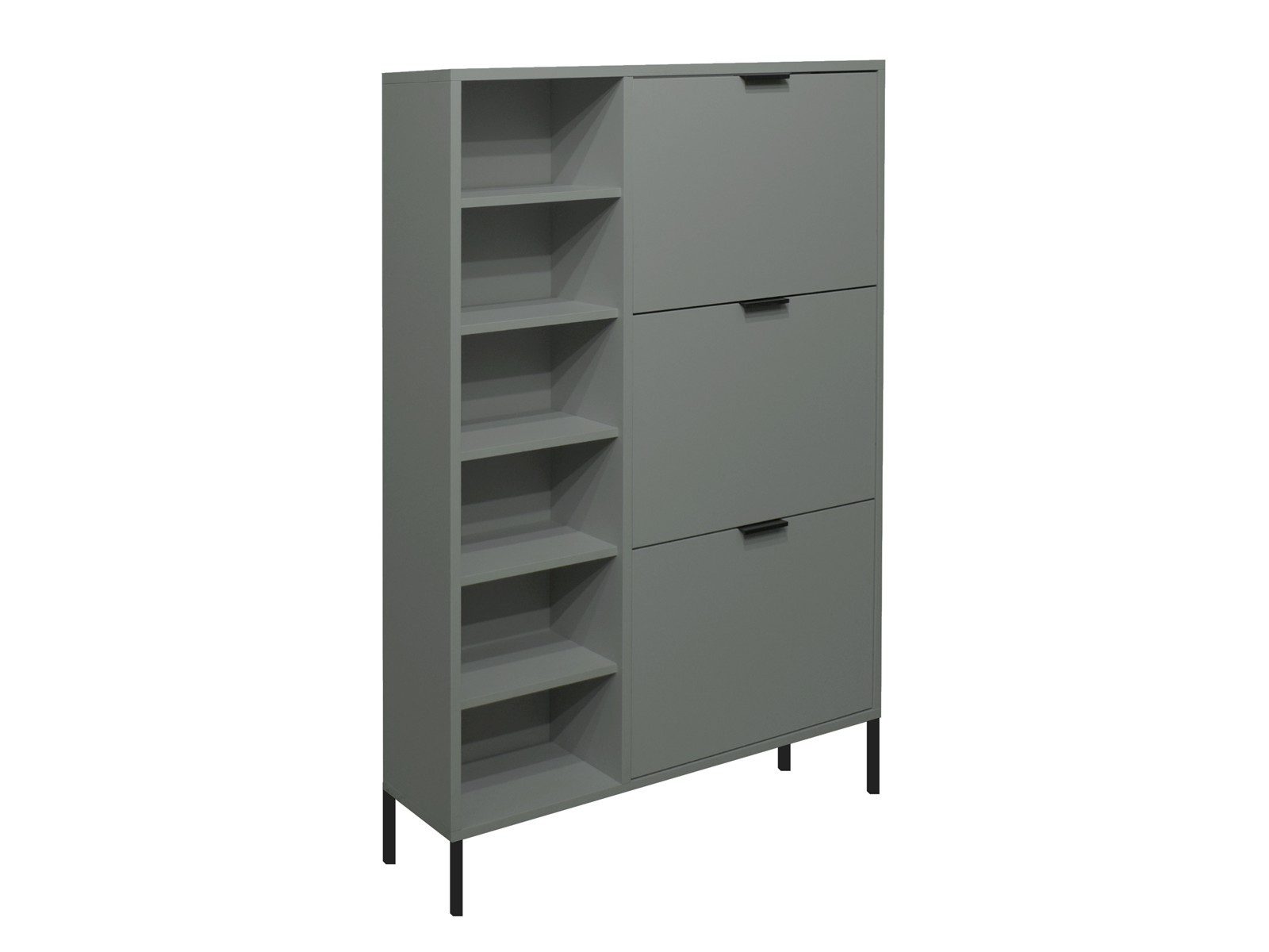 Storado Schuhkipper Bonnie 95×126–139×25cm, Schuhkipper mit 3 Klappen, Farbe wählbar, 3 Klappen mit Platz für 12–18 Paar Schuhe