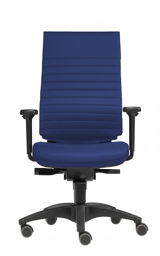 SITWELL STEIFENSAND AG Bürostuhl Designer-Bürostuhl mit ergonomischer Mehr-Zonen-Kissen-Steppung, Rückenlehne verstellbar, 2D-Armlehnen, Lendenwirbelstütze, bis 130kg