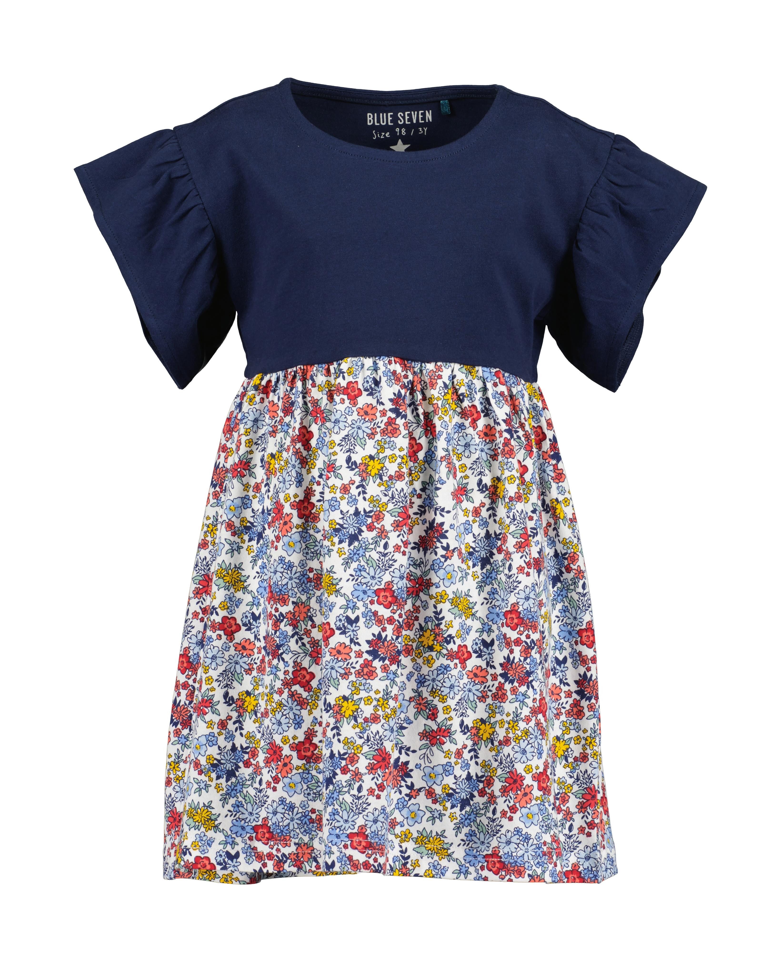 Blue Seven Sommerkleid (1-tlg) mit tollen Rüschen an den leicht überschnittenen Schultern