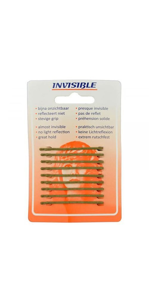 Invisible Haarklammer Invisible Haarspange kurz Blond 9st