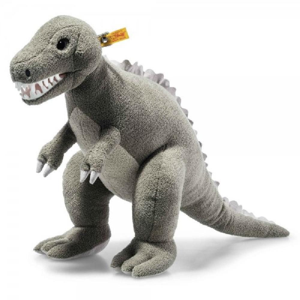 Steiff Kuscheltier Kuscheltier Soft Cuddly Friends Dino T-Rex Thaisen Hellgrau (45cm)