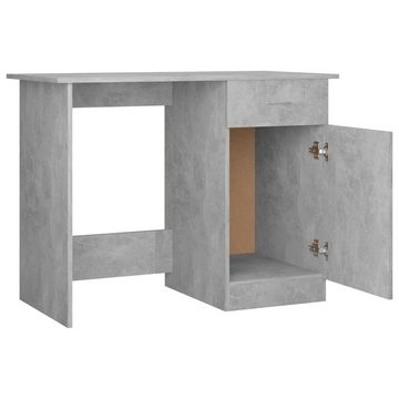 furnicato Schreibtisch Betongrau 100x50x76 cm Holzwerkstoff