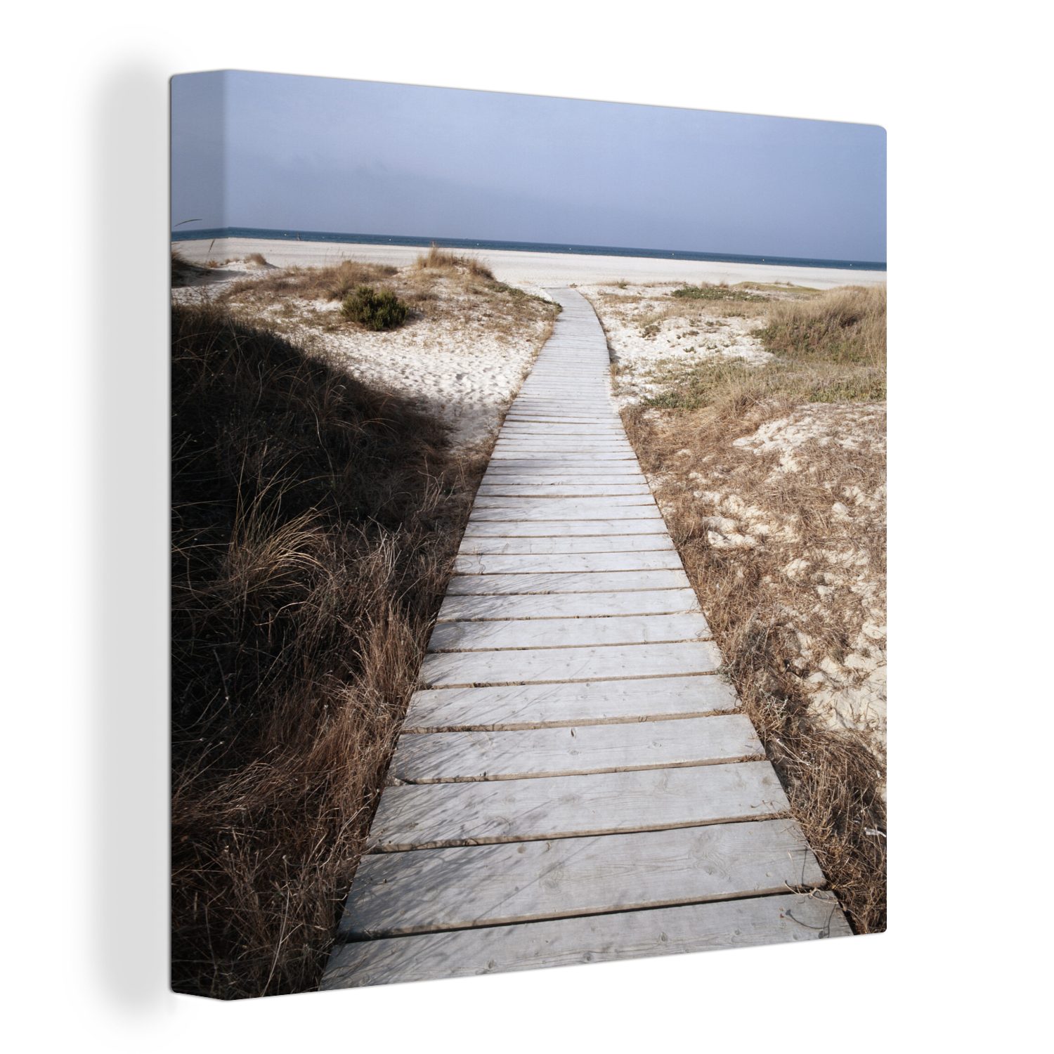 OneMillionCanvasses® Leinwandbild Weg zum Strand und zum Meer, (1 St), Leinwand Bilder für Wohnzimmer Schlafzimmer