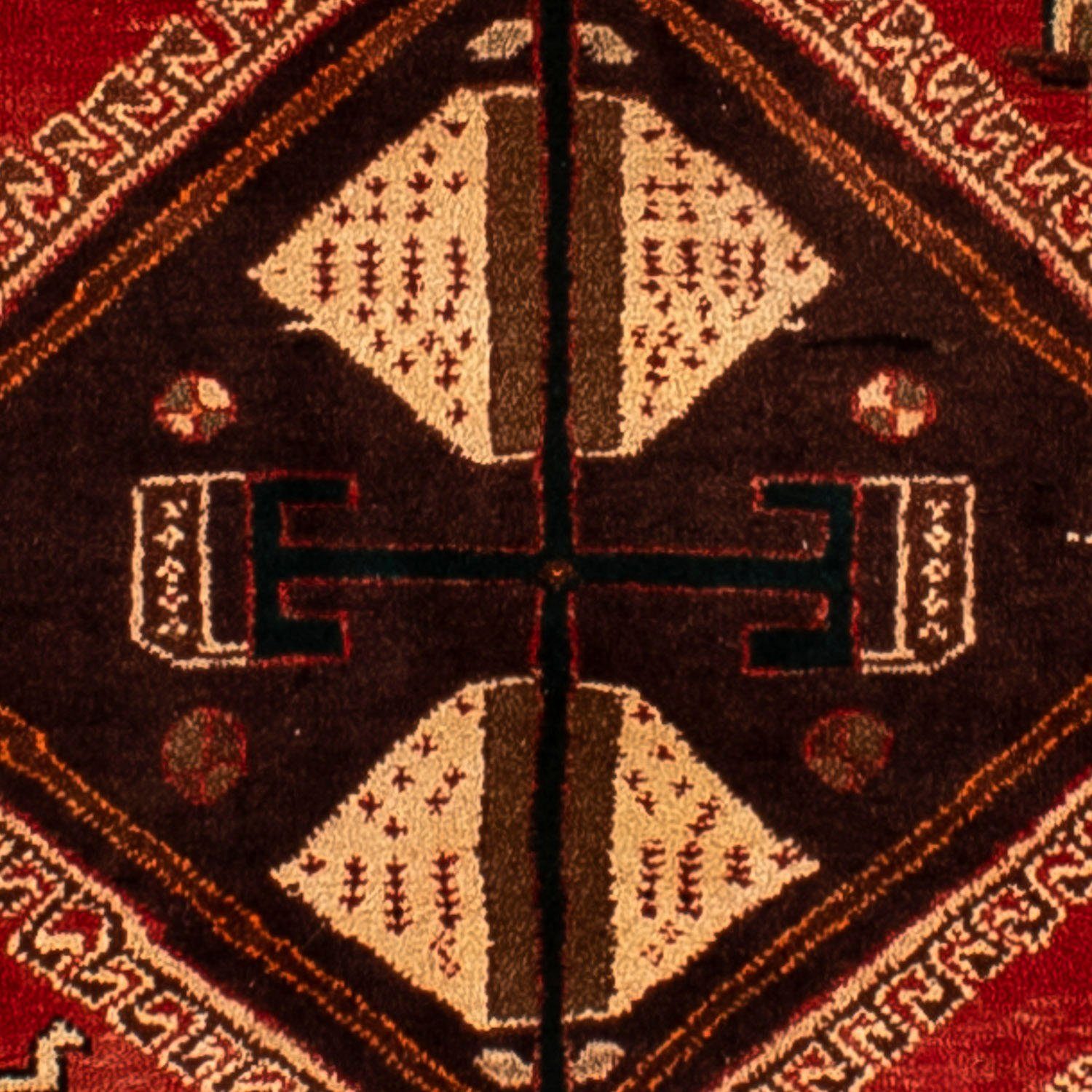 Orientteppich Perser - Nomadic 10 Zertifikat dunkelrot, mm, - 206 cm morgenland, Handgeknüpft, Höhe: 304 Einzelstück rechteckig, - mit x Wohnzimmer