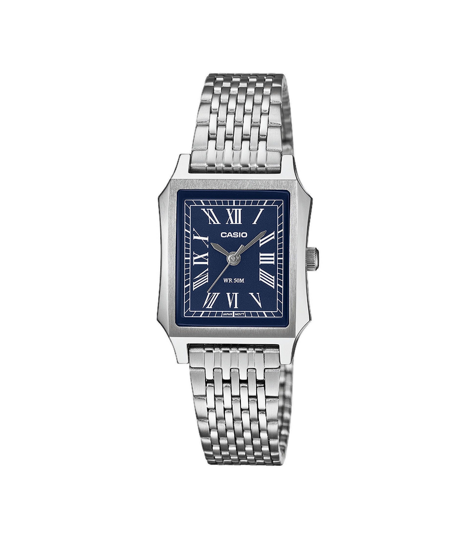 CASIO TIMELESS COLLECTION Quarzuhr LTP-B190D-2BVER, Armbanduhr, Damenuhr, Edelstahlarmband, analog