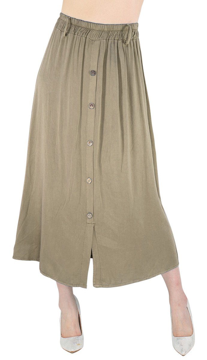 dy_mode Strandrock Damen Sommerrock in Midi-Länge günstig online kaufen