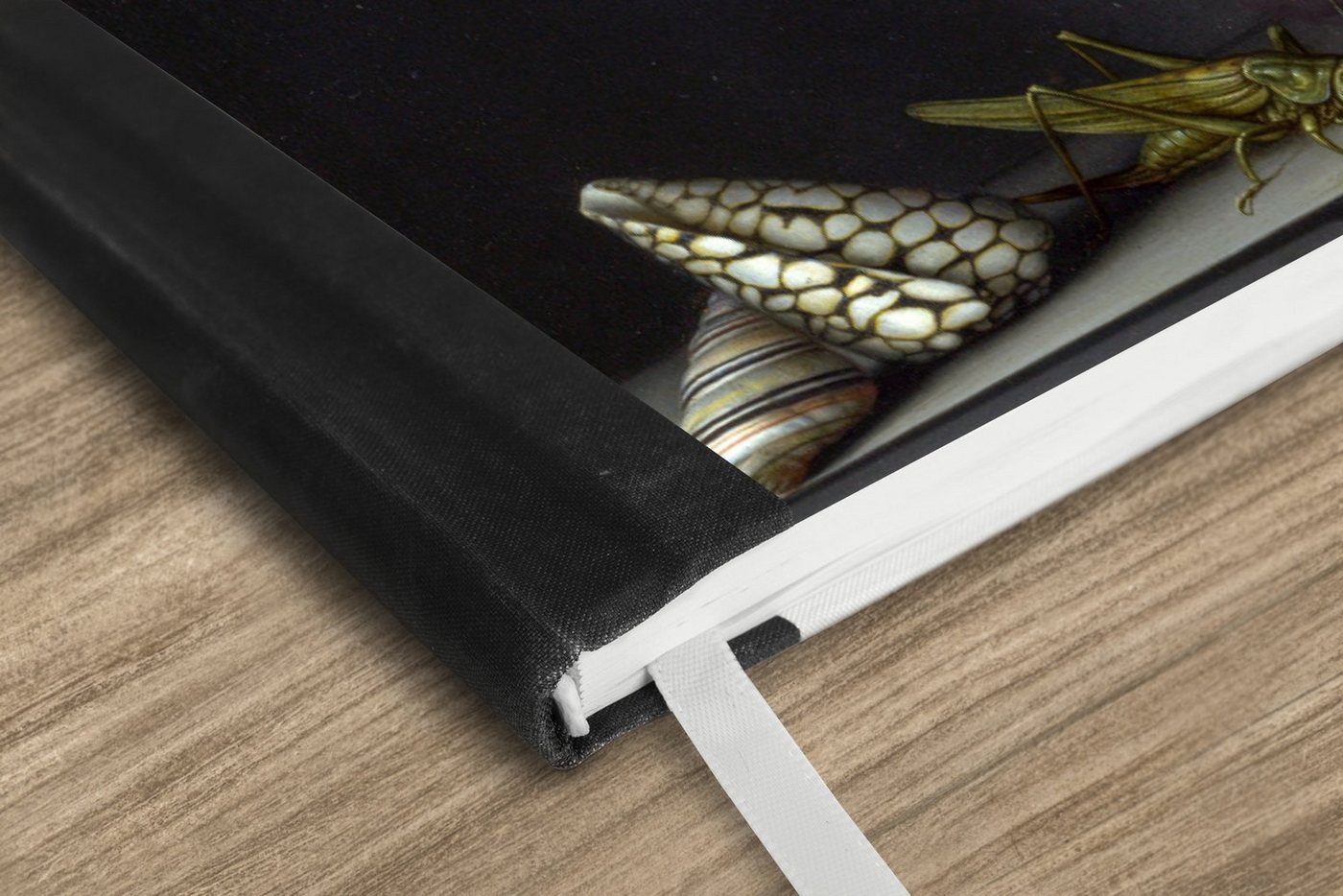 Thumbnail - MuchoWow Notizbuch Blumen in einer Vase mit Muscheln und Insekten - Balthasar van der Ast, Notebook, Notizblock a5, Tage...