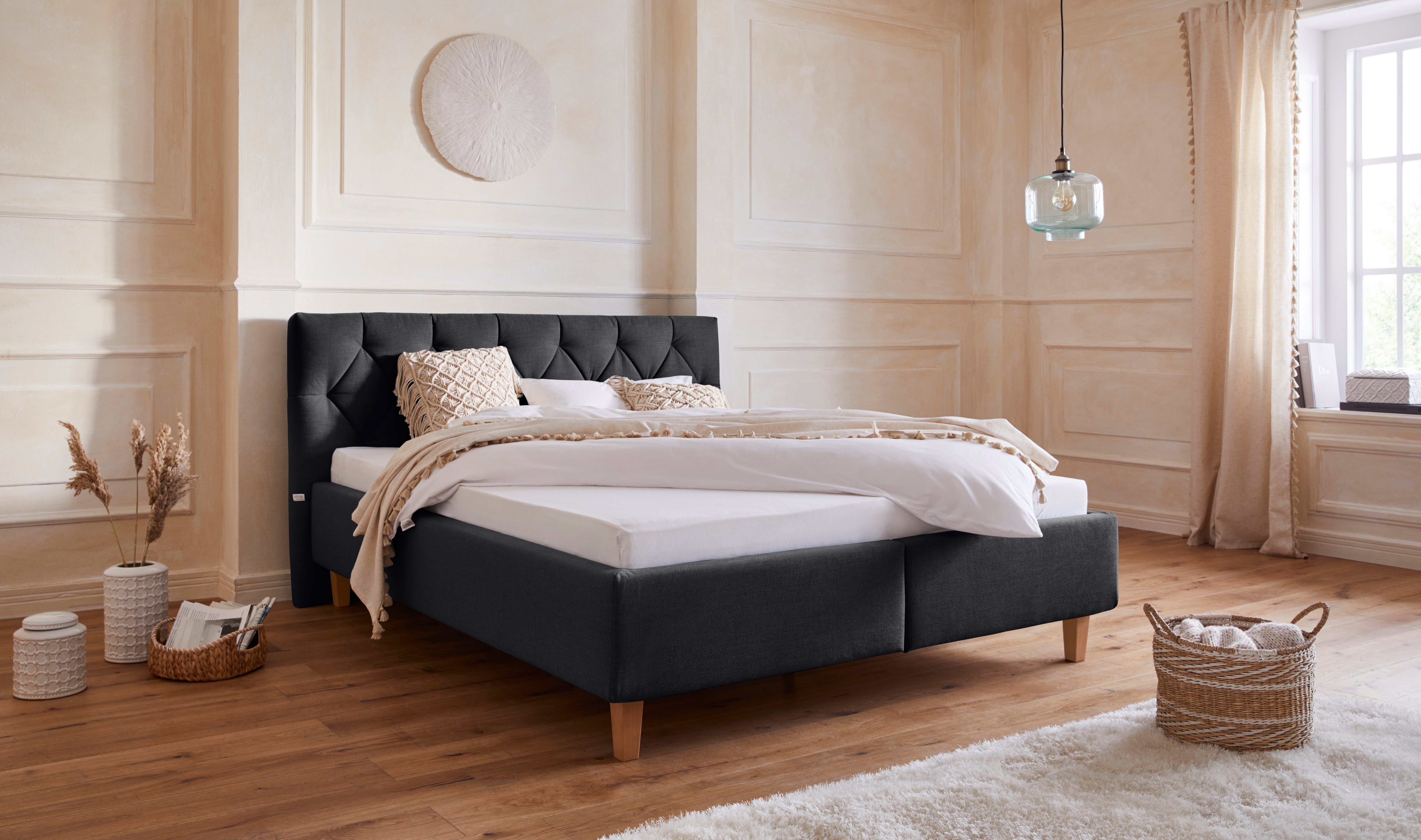 Guido Maria Kretschmer Home&Living Polsterbett "Sunley 140", Kreuzsteppung, günstig online kaufen