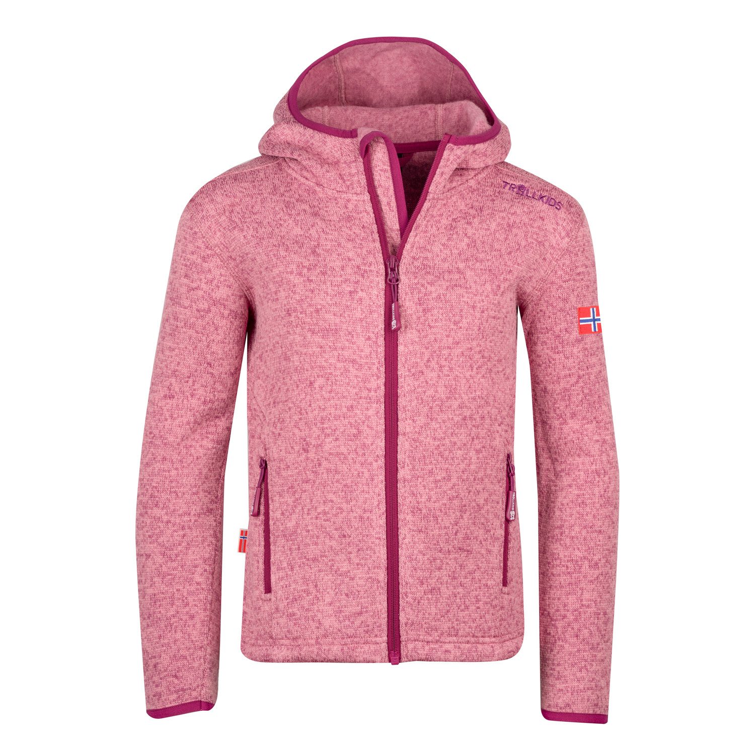 TROLLKIDS Strickfleece-Pullover GIRLS JONDALEN JACKET XT