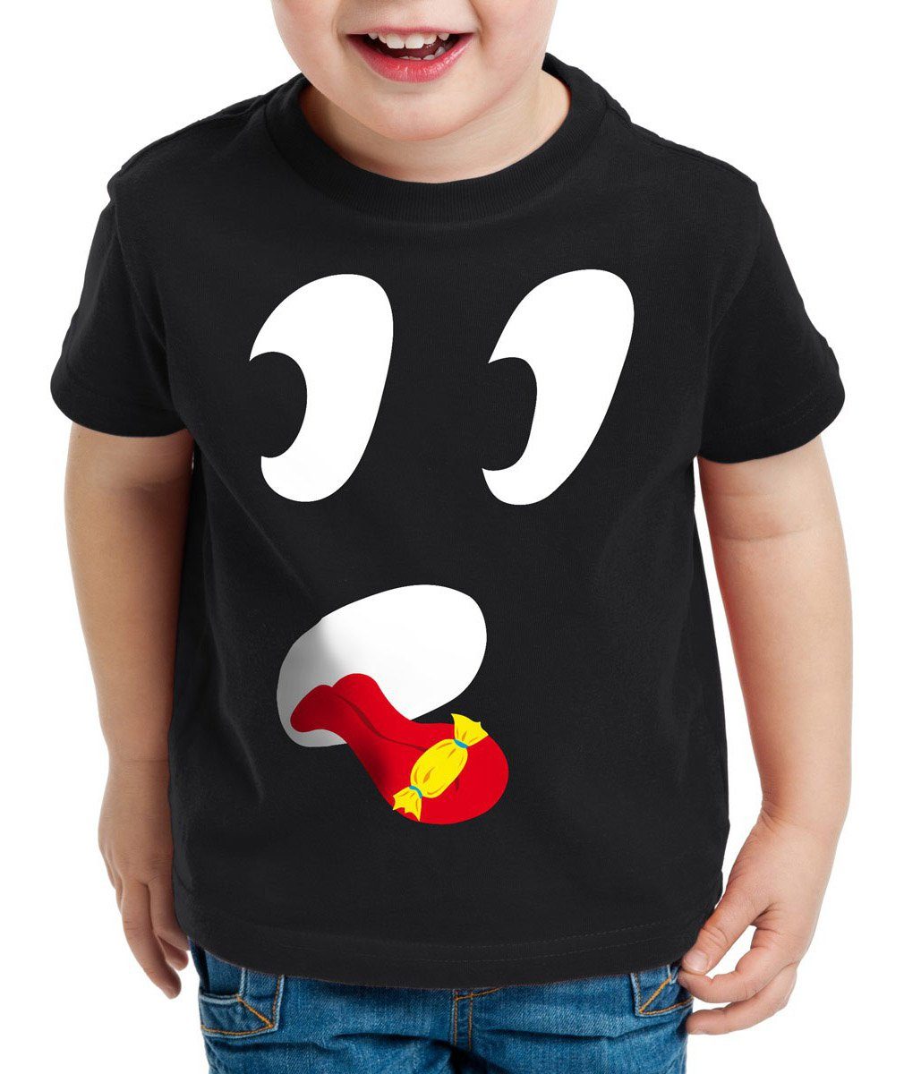 style3 Print-Shirt Kinder T-Shirt Süßer Geist Halloween Fasching Kostüm  Gesicht Party Gag Kopf Fun