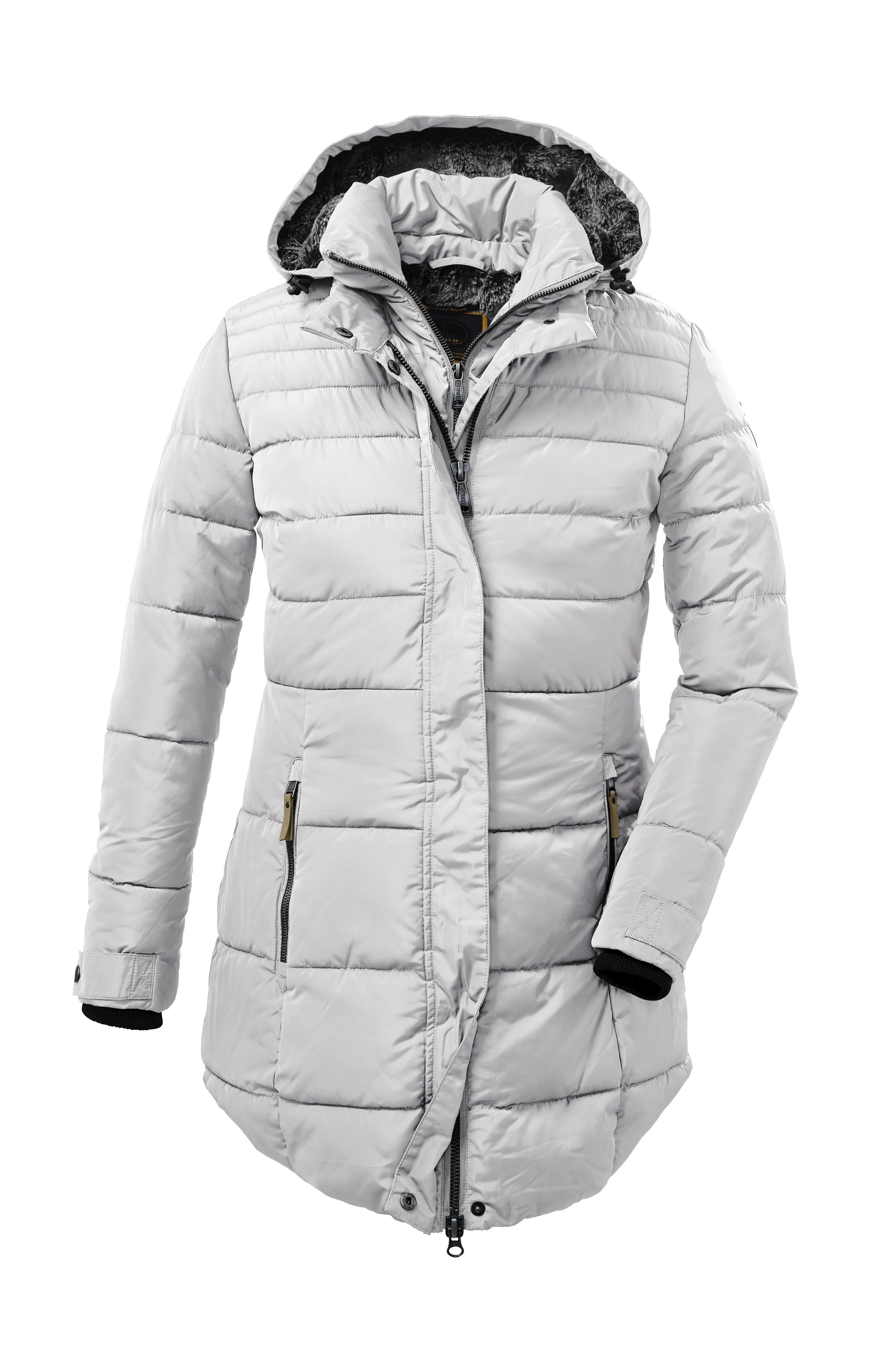 G.I.G.A. DX by killtec Steppmantel GW 19 WMN QLTD PRK Langer, wasserabweisender Parka mit abnehmbarer Kapuze und Kunstfell.