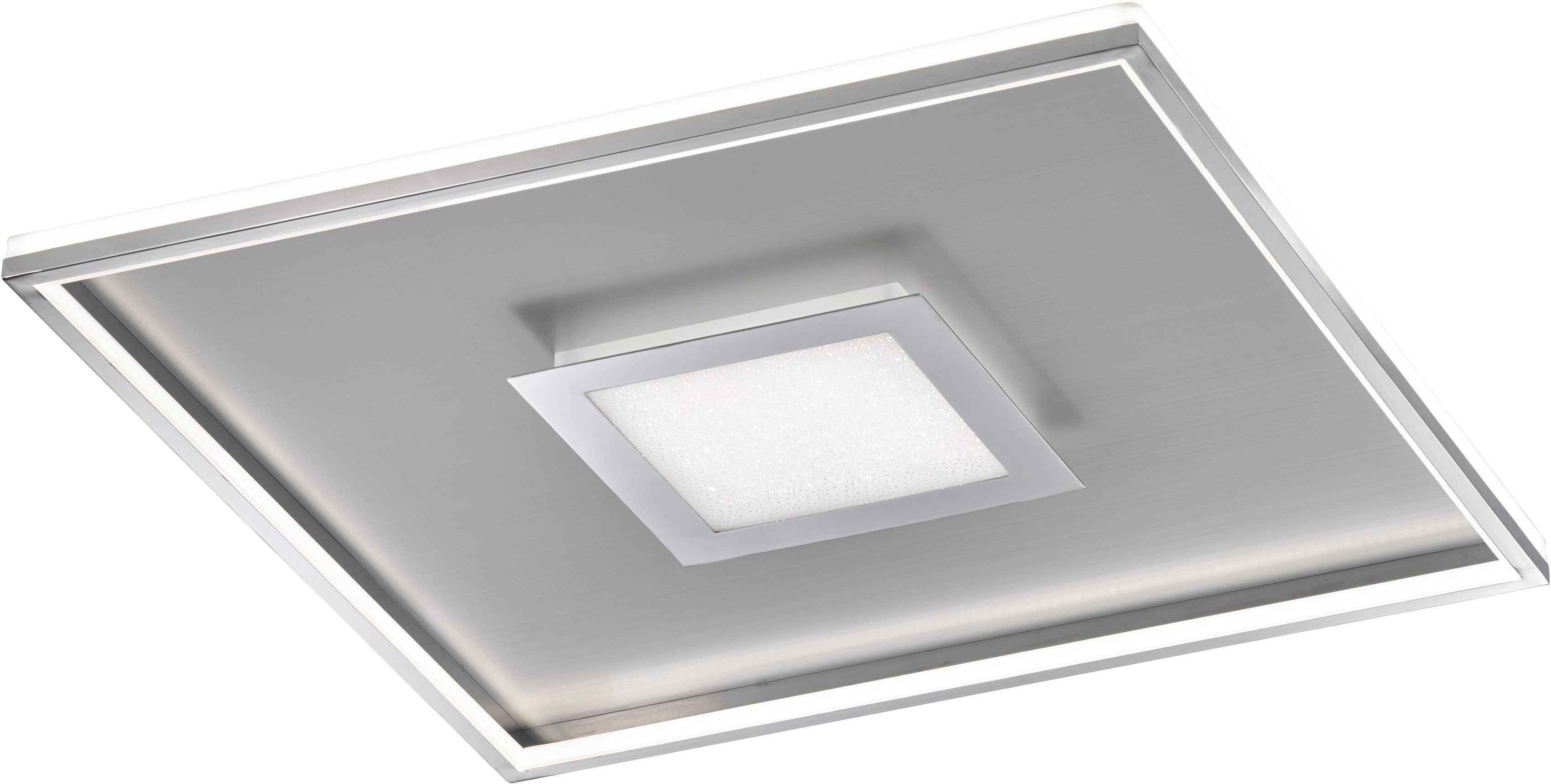 LED LED chrom/ fest Farbausführung: & LED HONSEL aluminiumfarben Bug, Deckenlampe, integriert, Deckenleuchte FISCHER