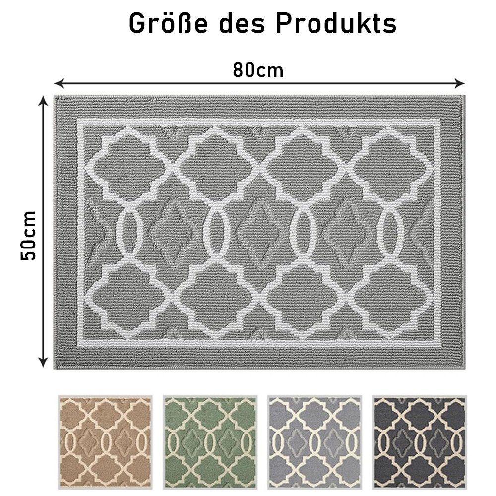 NUODWELL Fußmatte Fußmatte Innen, Waschbar Schmutzfangmatte rutschfest Stau günstig online kaufen