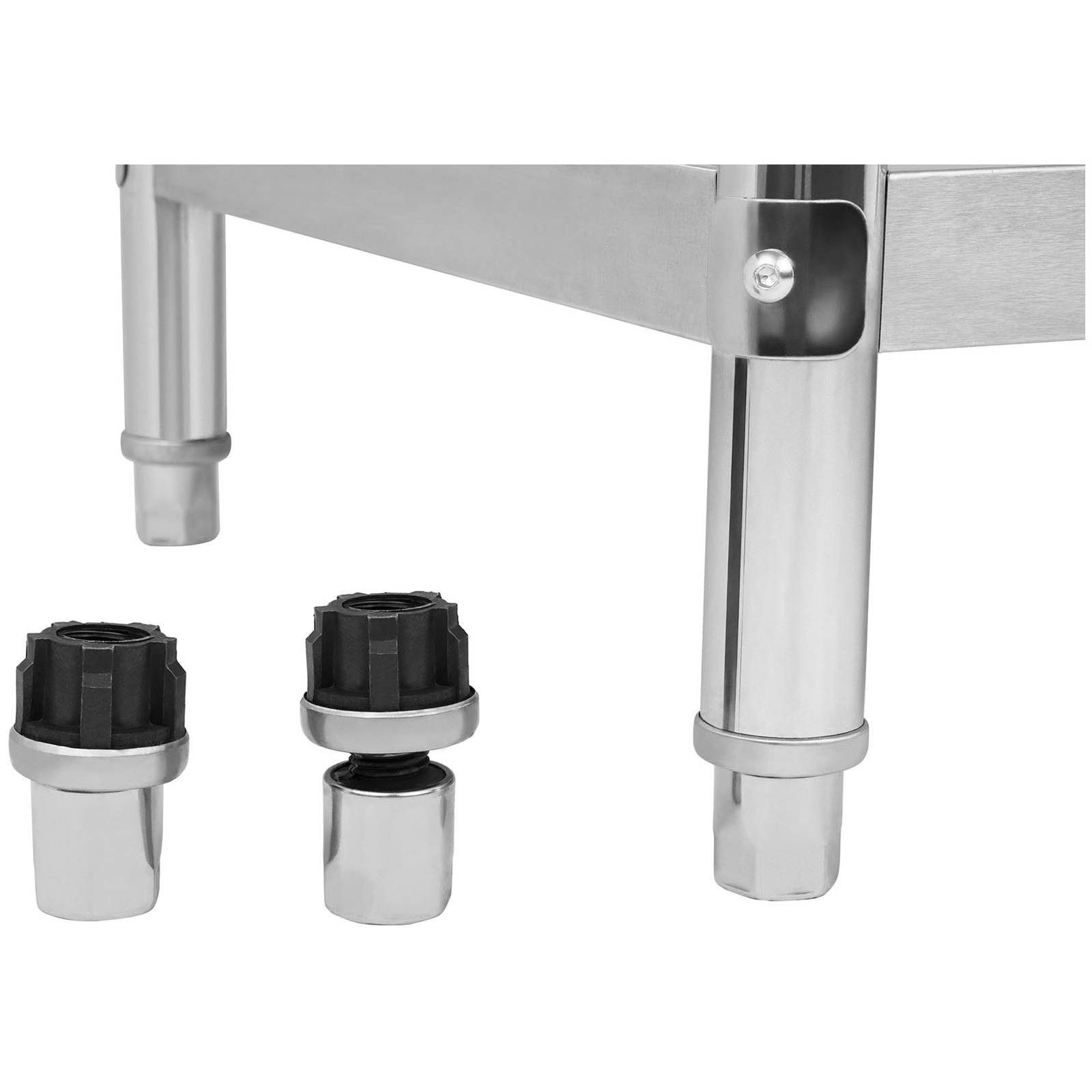 Royal Catering Arbeitstisch 100 x 70 cm Edelstahl Küchentisch Edelstahltisch Gastro Tisch Profi, verschiedene Größen – Bild 5 von 5